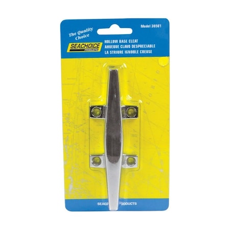 Seachoice Seachoice Chrome-Plated Zinc 3/4 in. L X 4 1/2 in. W Hollow Base Cleat 1 pk 30561